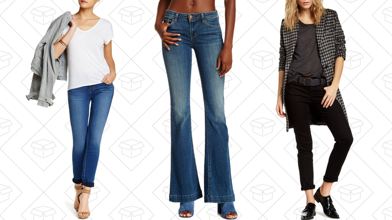 Mid Rise 11 Skinny Jean, $70 | Another Love Store Flare Jean, $80 | Mid Rise Skinny Jean, $80